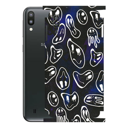 Samsung M/F/Note/Flip and C Phone Skins (All Models) - Distorted Smileys - 3D Embossed Finish (L-92) Samsung Galaxy M10