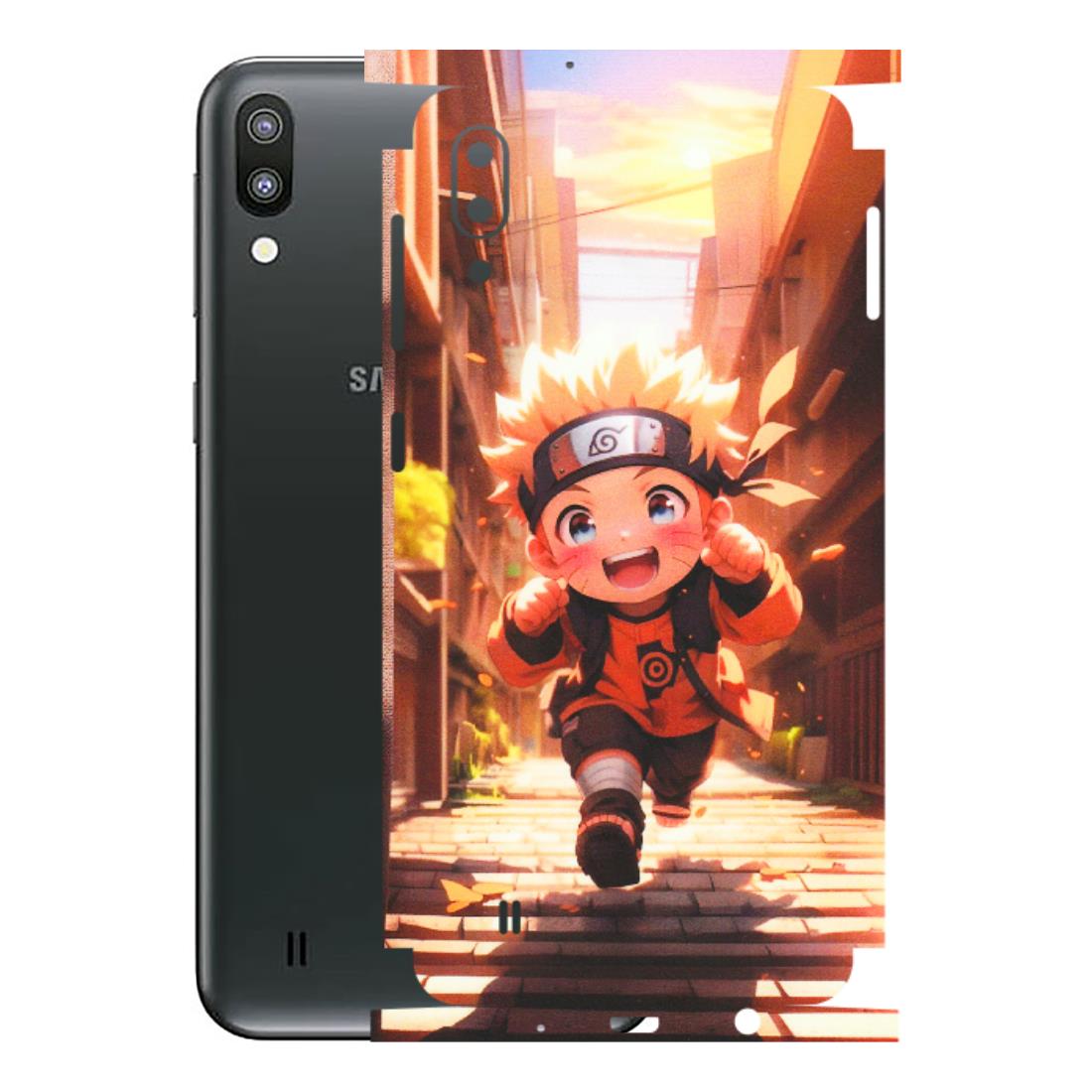 Samsung M/F/Note/Flip and C Phone Skins (All Models) - Naruto Cute Toon Running - Matte Finish (M-04) Samsung Galaxy M10