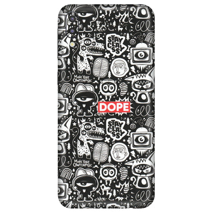 Samsung M/F/Note/Flip and C Phone Skins (All Models) - Dope Stay Classy Black Doodles - Matte Finish (M-126) Samsung Galaxy M10