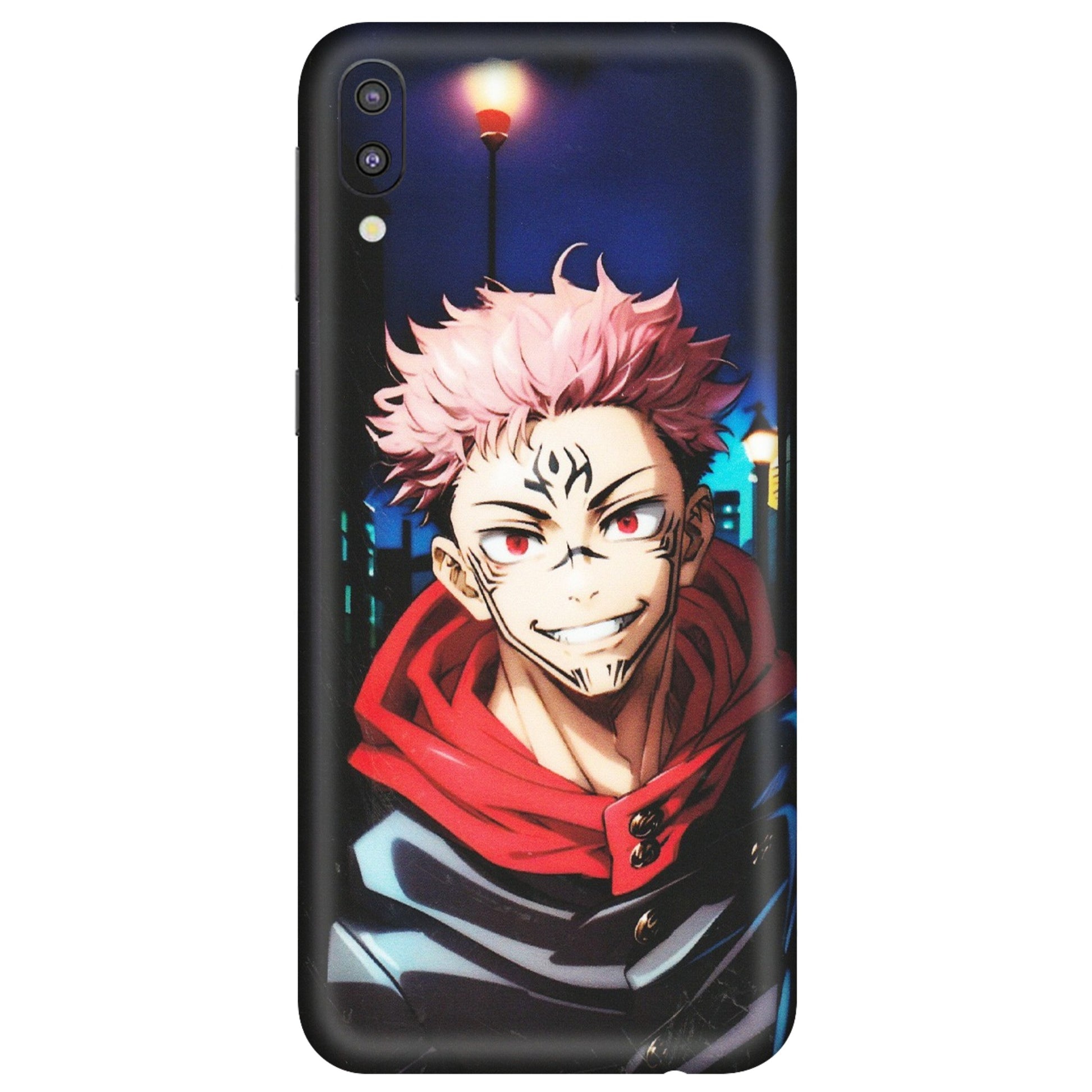 Samsung M/F/Note/Flip and C Phone Skins (All Models) - Yuji Itadori Funny Face Anime - Matte Finish (M-152) Samsung Galaxy M10