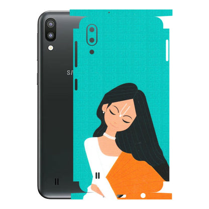 Samsung M/F/Note/Flip and C Phone Skins (All Models) - Radhe Radhe With Hindu Symbol - Matte Finish (M-164) Samsung Galaxy M10