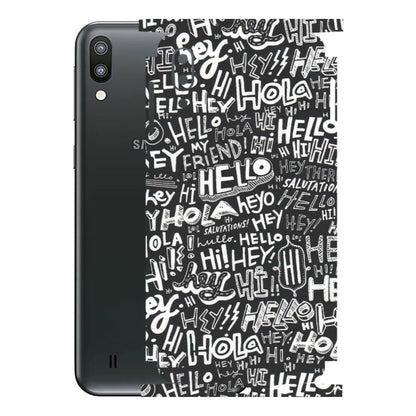 Samsung M/F/Note/Flip and C Phone Skins (All Models) - Hi Hello Doodles - Matte Finish (M-25) Samsung Galaxy M10