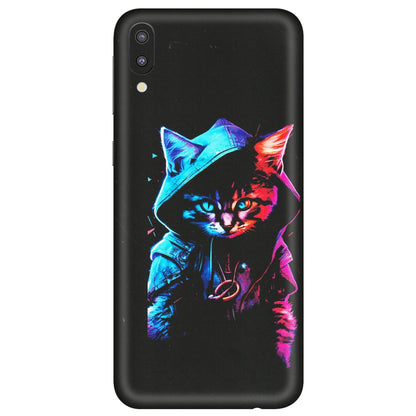 Samsung M/F/Note/Flip and C Phone Skins (All Models) - Cyberpunk Cat - Matte Finish (M-45) Samsung Galaxy M10