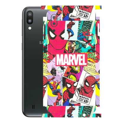 Samsung M/F/Note/Flip and C Phone Skins (All Models) - Marvel Comic Spiderman Grafitti - Matte Finish (M-72) Samsung Galaxy M10