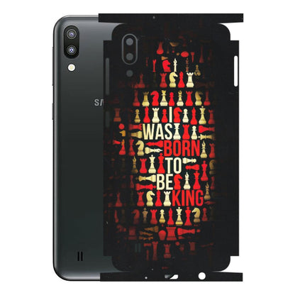 Samsung M/F/Note/Flip and C Phone Skins (All Models) - Born To Be King - Matte Finish (M-73) Samsung Galaxy M10