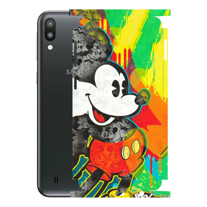 Samsung M/F/Note/Flip and C Phone Skins (All Models) - Multiple Mickey With Colourful Texture - Matte Finish (M-84) Samsung Galaxy M10