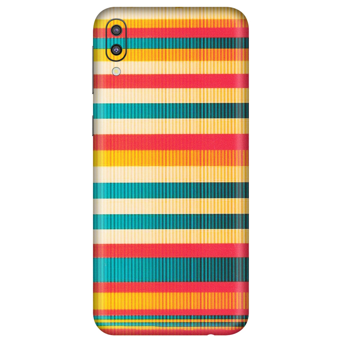 Samsung M/F/Note/Flip and C Phone Skins (All Models) - Colourful Stripes Soothing Effect - Matte Finish (M-86) Samsung Galaxy M10