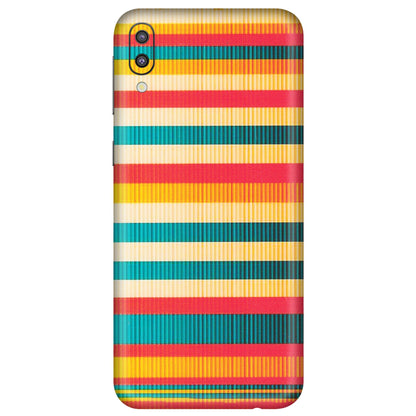 Samsung M/F/Note/Flip and C Phone Skins (All Models) - Colourful Stripes Soothing Effect - Matte Finish (M-86) Samsung Galaxy M10