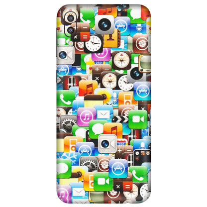 Samsung M/F/Note/Flip and C Phone Skins (All Models) - All Apple Icons - Matte Finish (M-93) Samsung Galaxy M10