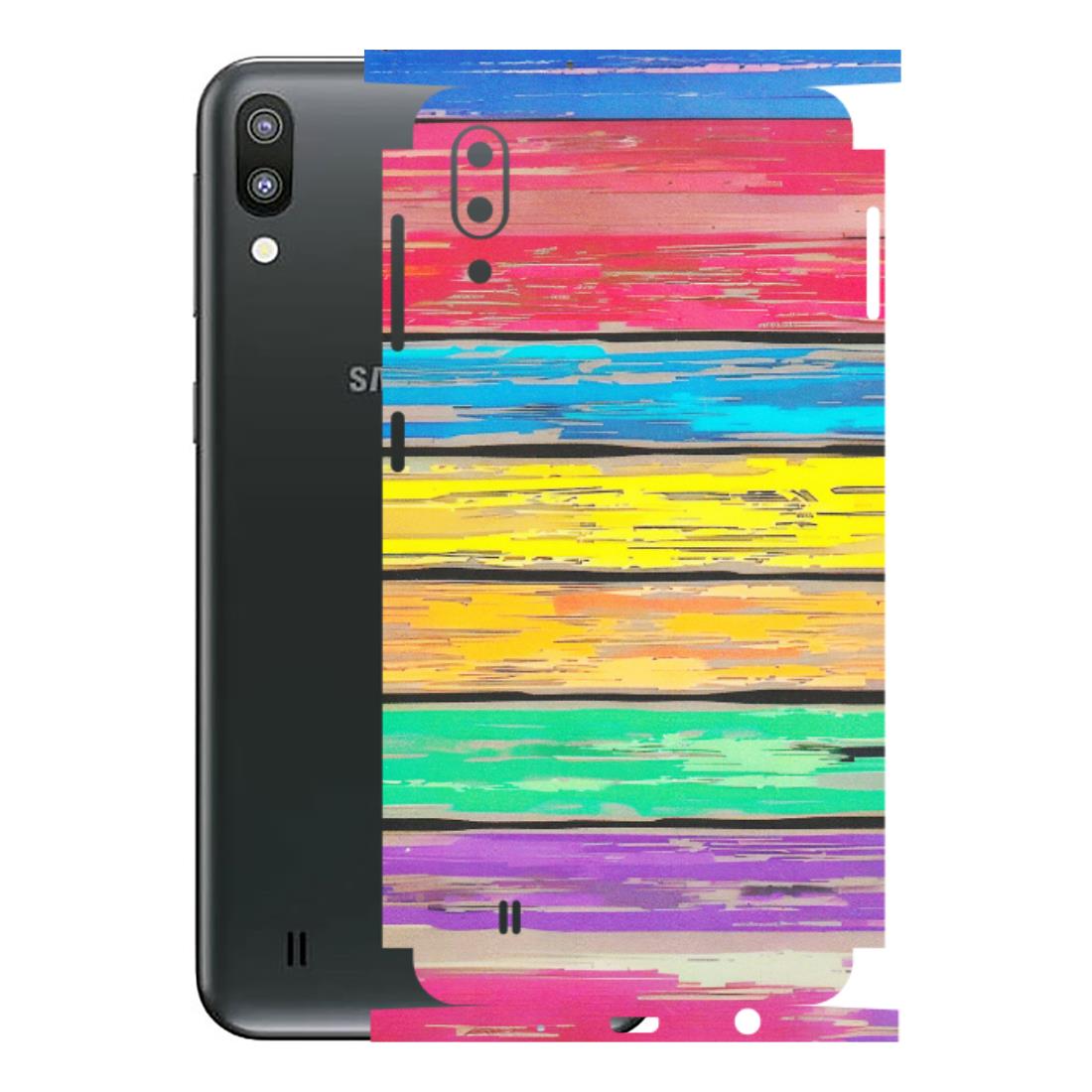 Samsung M/F/Note/Flip and C Phone Skins (All Models) - Multi Colour Wooden Wall - Matte Finish (M-96) Samsung Galaxy M10