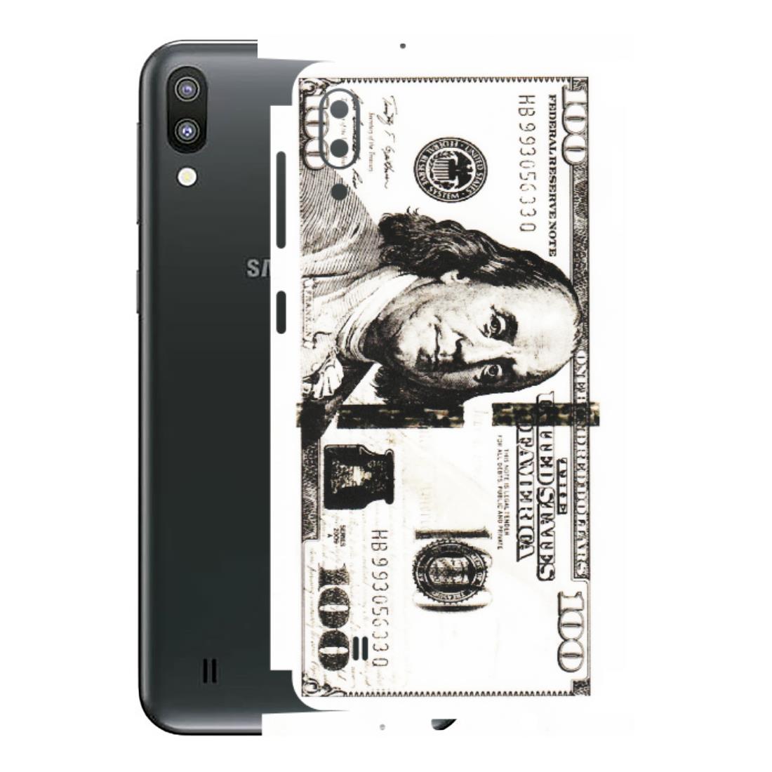 Samsung M/F/Note/Flip and C Phone Skins (All Models) - 100 Dollar Currency - Transparent Finish (T-01) Samsung Galaxy M10