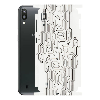 Samsung M/F/Note/Flip and C Phone Skins (All Models) - Tech Circuits - Transparent Finish (T-03) Samsung Galaxy M10