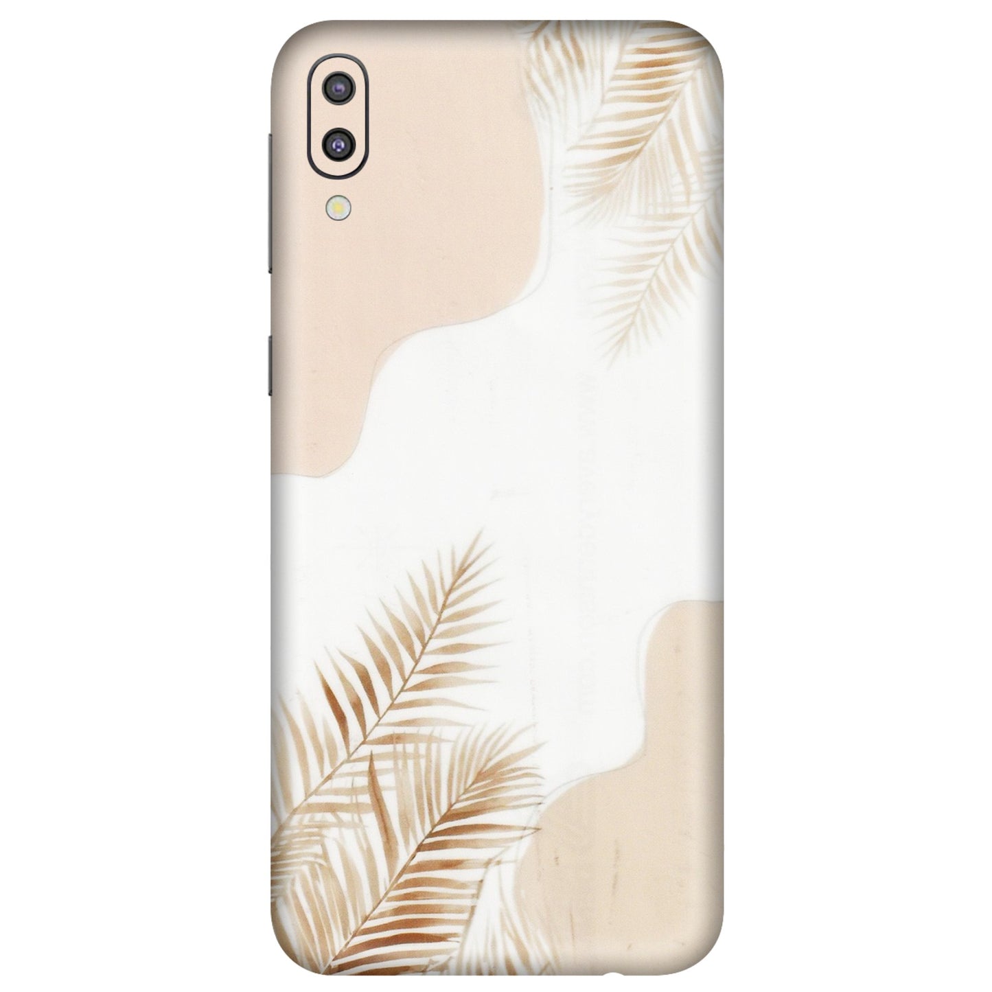 Samsung M/F/Note/Flip and C Phone Skins (All Models) - Gold Petals Abstract - Transparent Finish (T-08) Samsung Galaxy M10