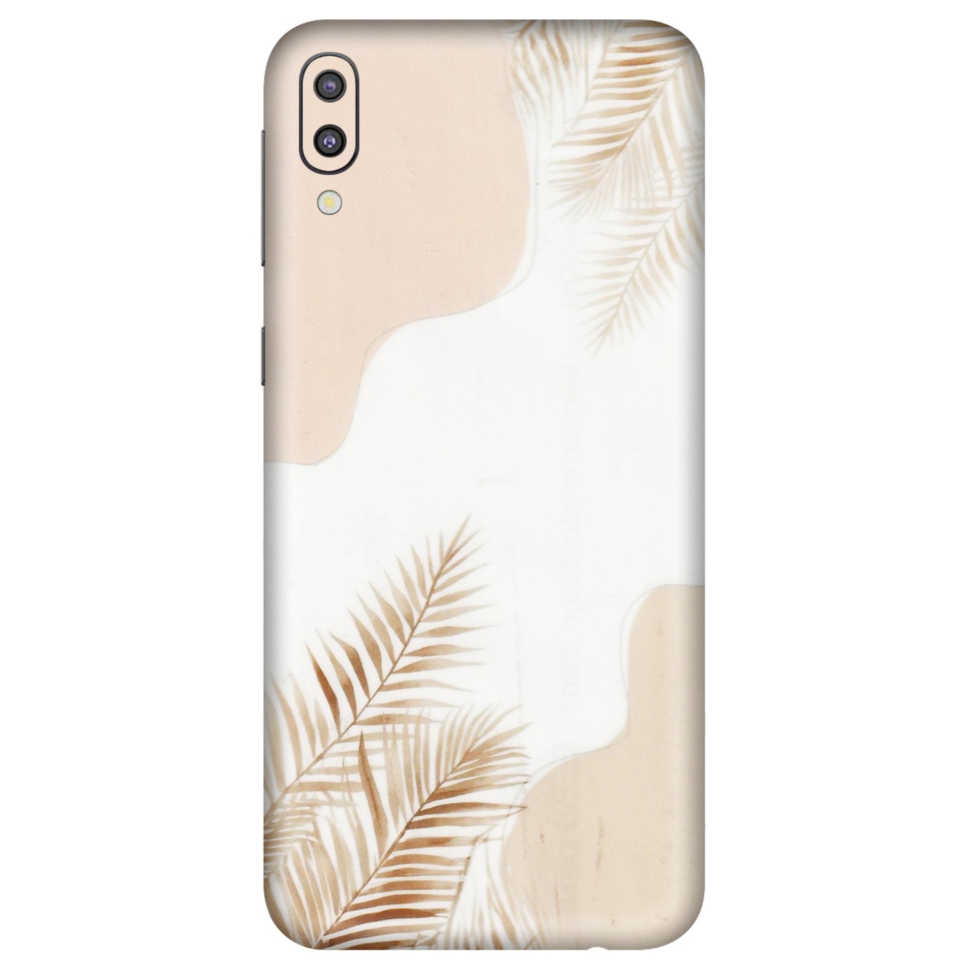 Samsung M/F/Note/Flip and C Phone Skins (All Models) - Gold Petals Abstract - Transparent Finish (T-08) Samsung Galaxy M10