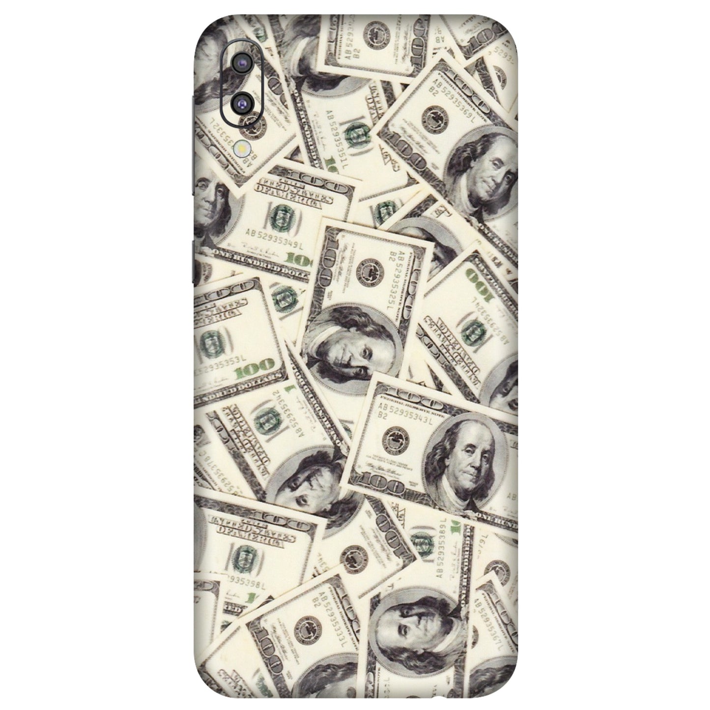 Samsung M/F/Note/Flip and C Phone Skins (All Models) - Dollar Lover - Transparent Finish (T-17) Samsung Galaxy M10