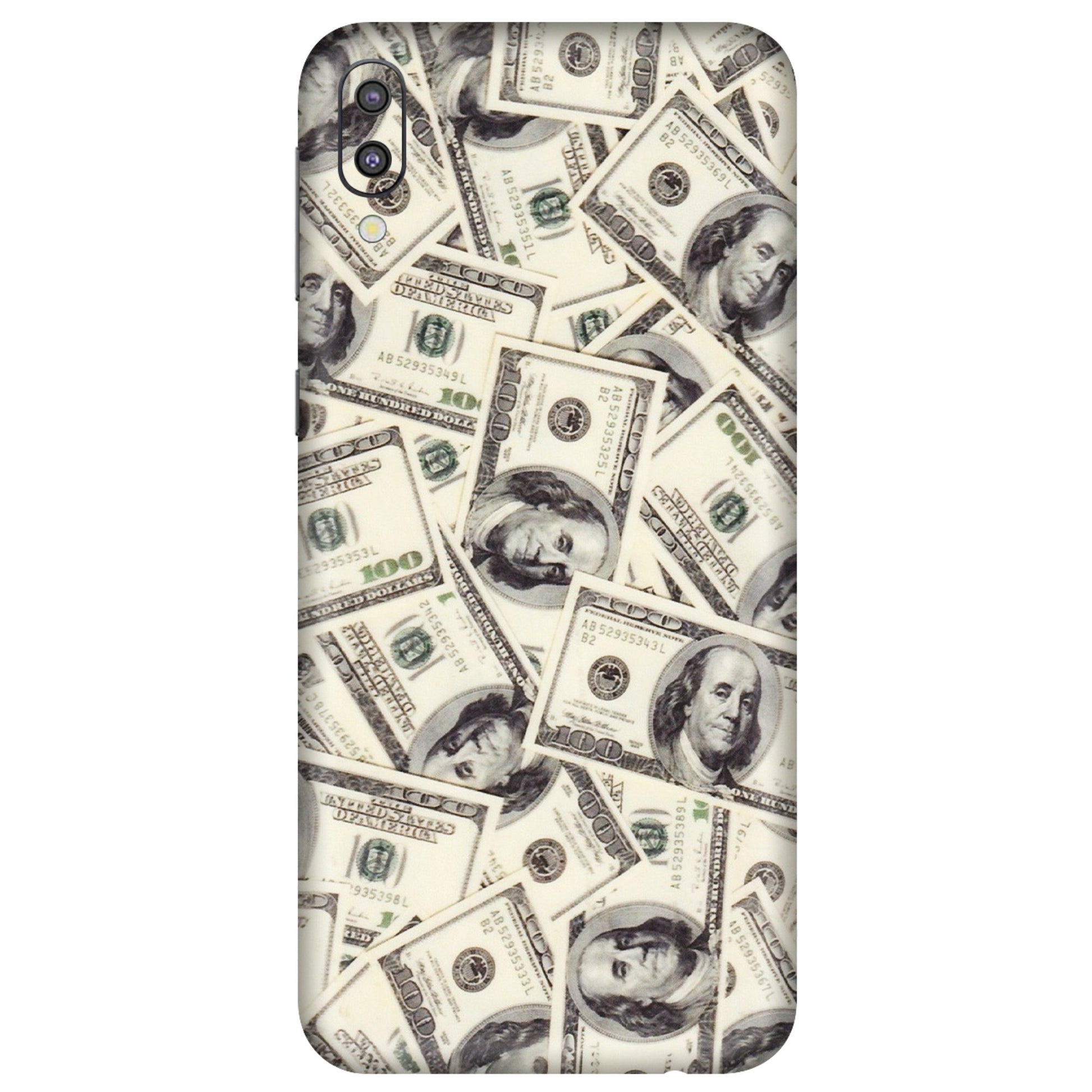 Samsung M/F/Note/Flip and C Phone Skins (All Models) - Dollar Lover - Transparent Finish (T-17) Samsung Galaxy M10