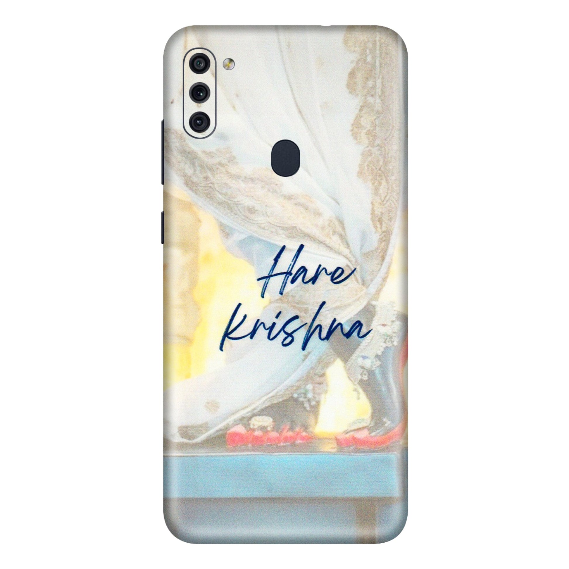 Samsung M/F/Note/Flip and C Phone Skins (All Models) - Hare Krishna - 3D Embossed Finish (L-03) Samsung Galaxy M11
