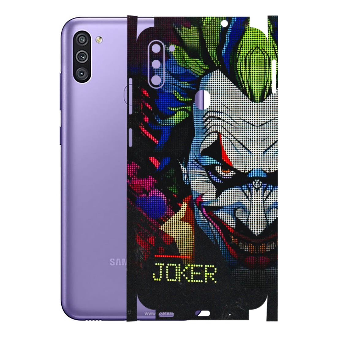 Samsung M/F/Note/Flip and C Phone Skins (All Models) - Joker Dot Matrix - 3D Embossed Finish (L-08) Samsung Galaxy M11