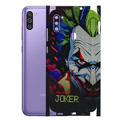 Samsung M/F/Note/Flip and C Phone Skins (All Models) - Joker Dot Matrix - 3D Embossed Finish (L-08) Samsung Galaxy M11