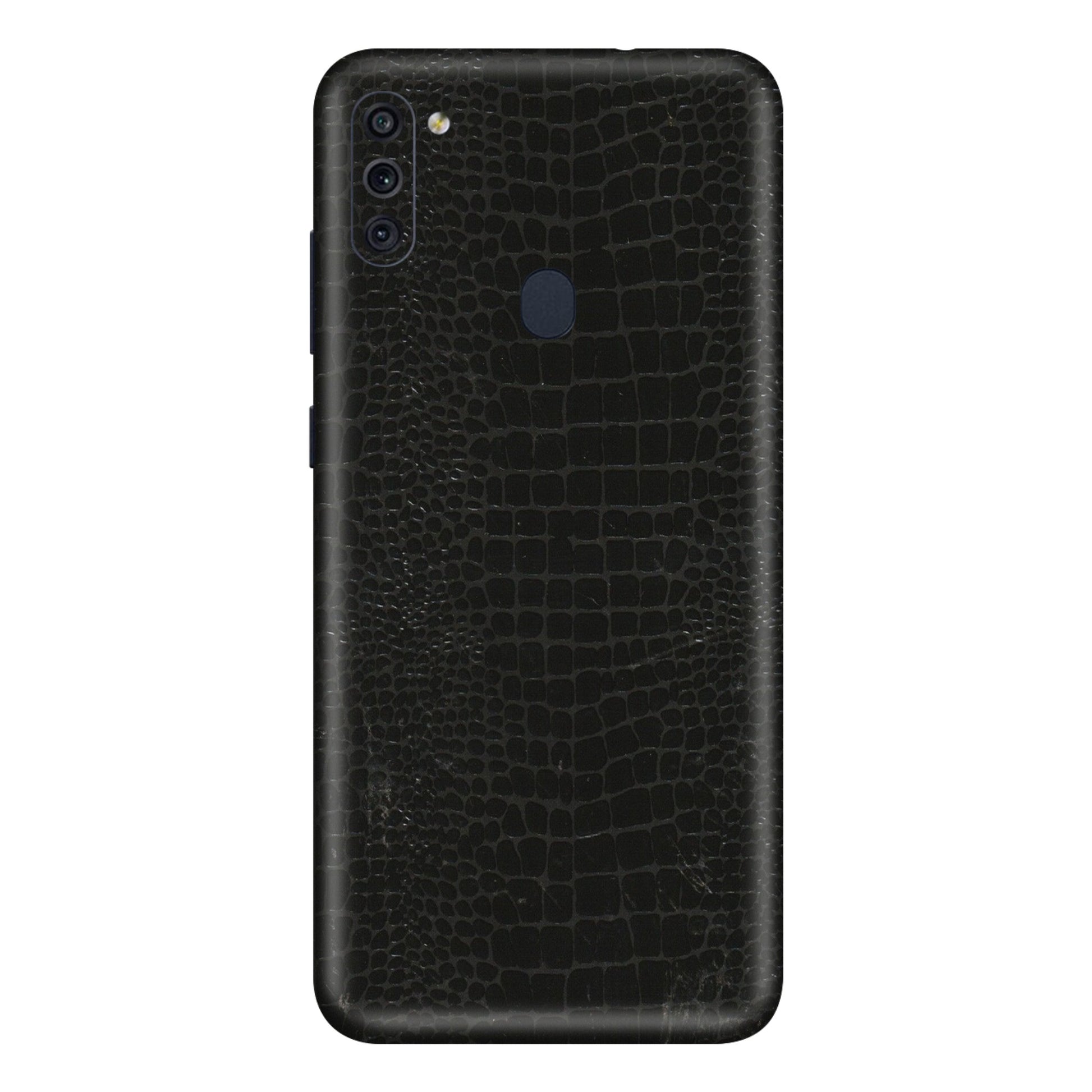 Samsung M/F/Note/Flip and C Phone Skins (All Models) - Snake Leather Black - 3D Embossed Finish (L-107) Samsung Galaxy M11