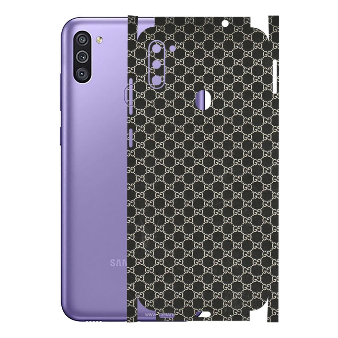 Samsung M/F/Note/Flip and C Phone Skins (All Models) - Black G Print - 3D Embossed Finish (L-109) Samsung Galaxy M11