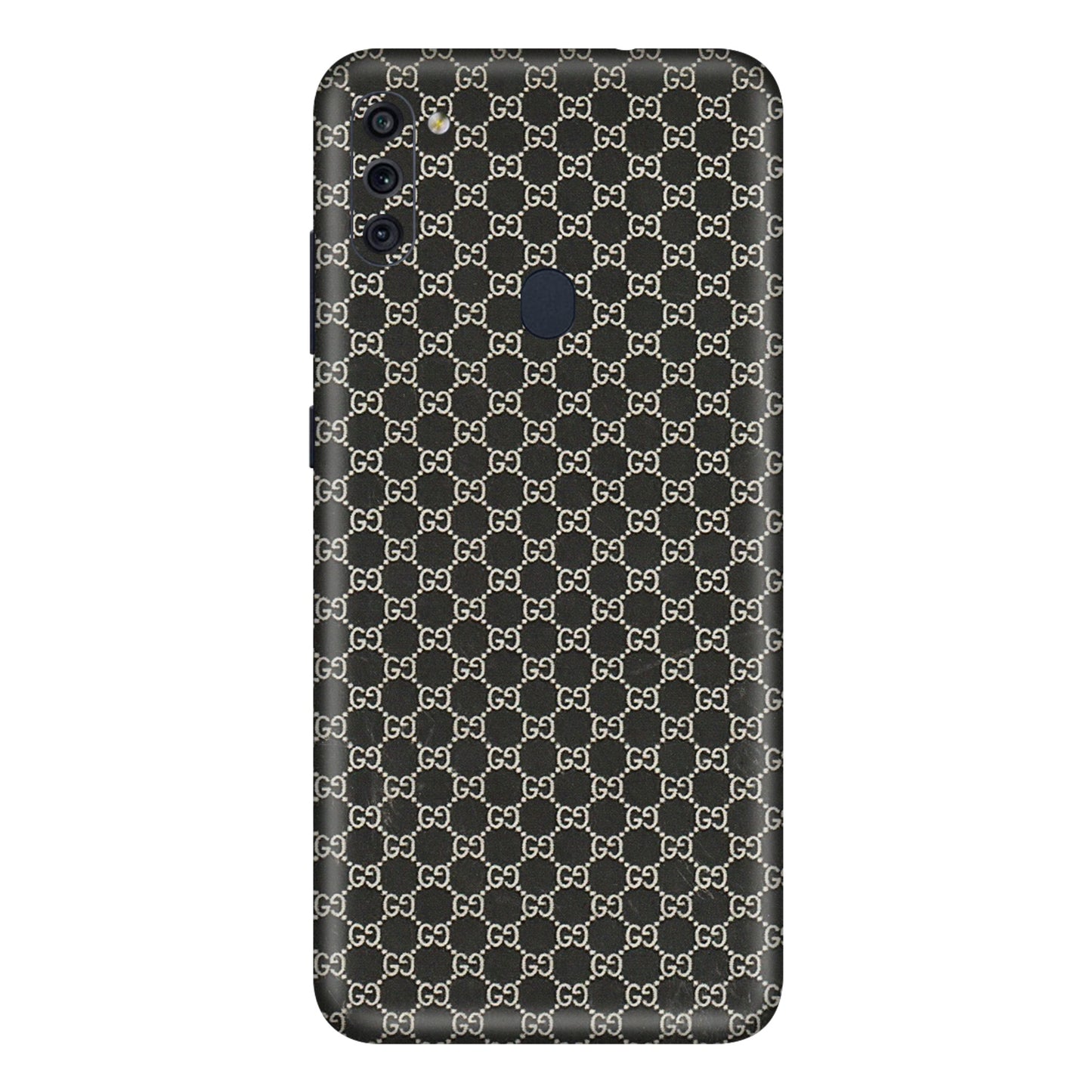 Samsung M/F/Note/Flip and C Phone Skins (All Models) - Black G Print - 3D Embossed Finish (L-109) Samsung Galaxy M11