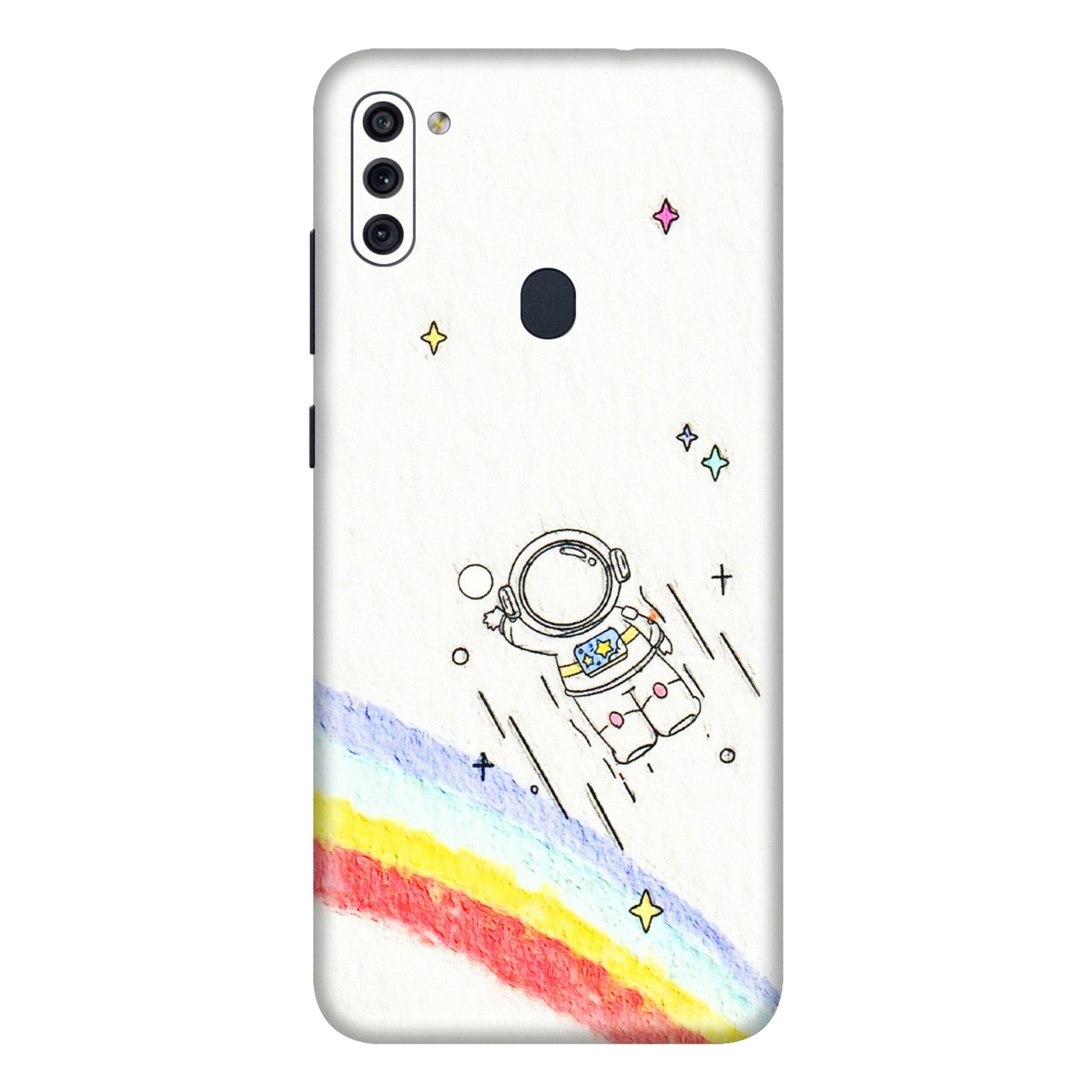 Samsung M/F/Note/Flip and C Phone Skins (All Models) - Milkyway Astronaut - 3D Embossed Finish (L-110) Samsung Galaxy M11