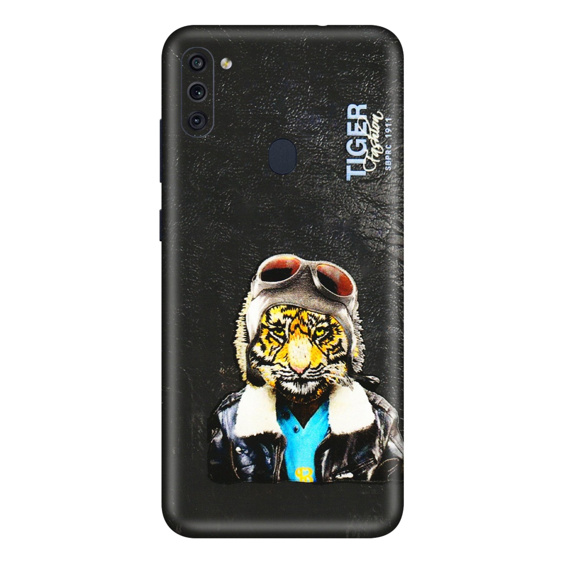 Samsung M/F/Note/Flip and C Phone Skins (All Models) - Rider Tiger - 3D Embossed Finish (L-113) Samsung Galaxy M11