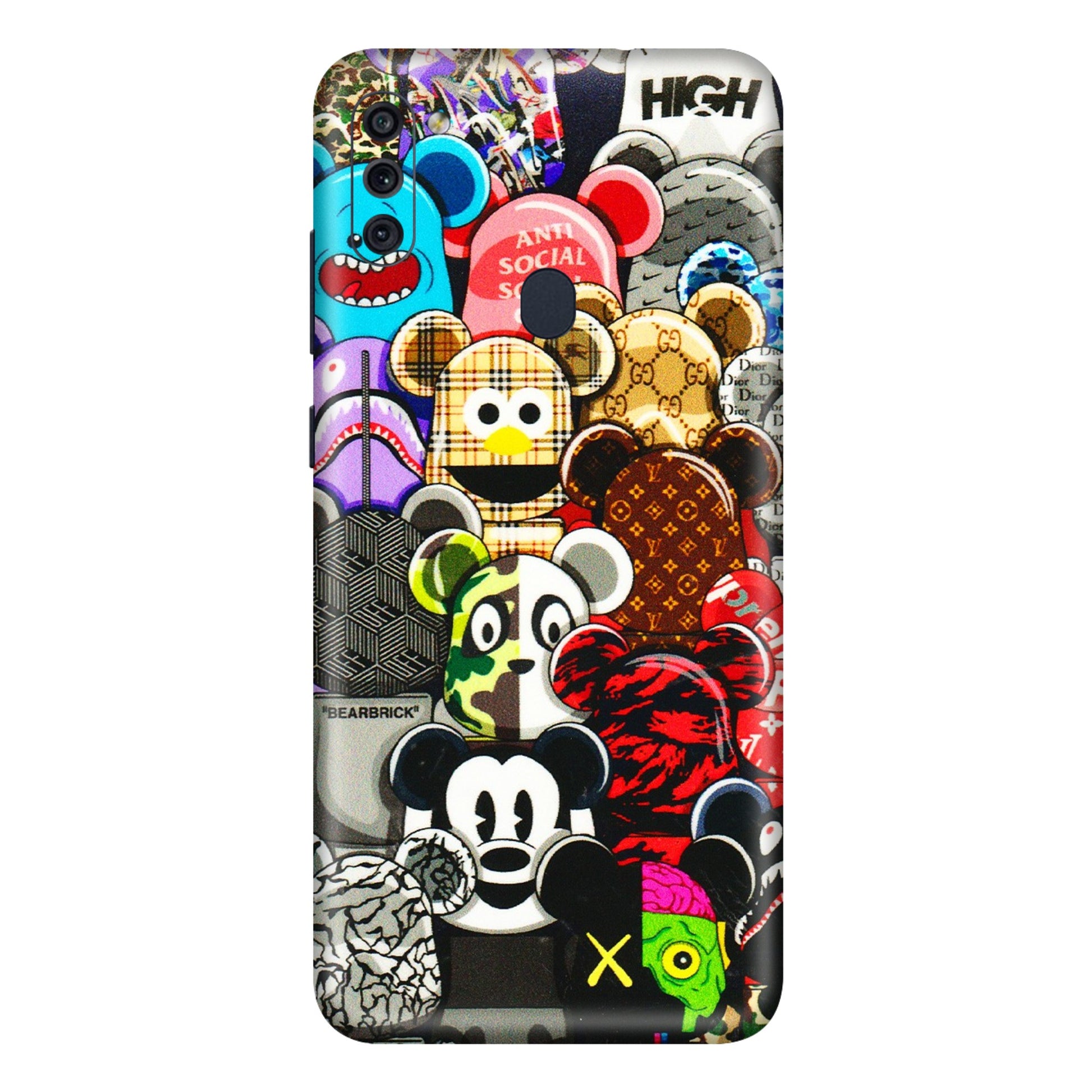 Samsung M/F/Note/Flip and C Phone Skins (All Models) - More Mickey Mouses - 3D Embossed Finish (L-118) Samsung Galaxy M11