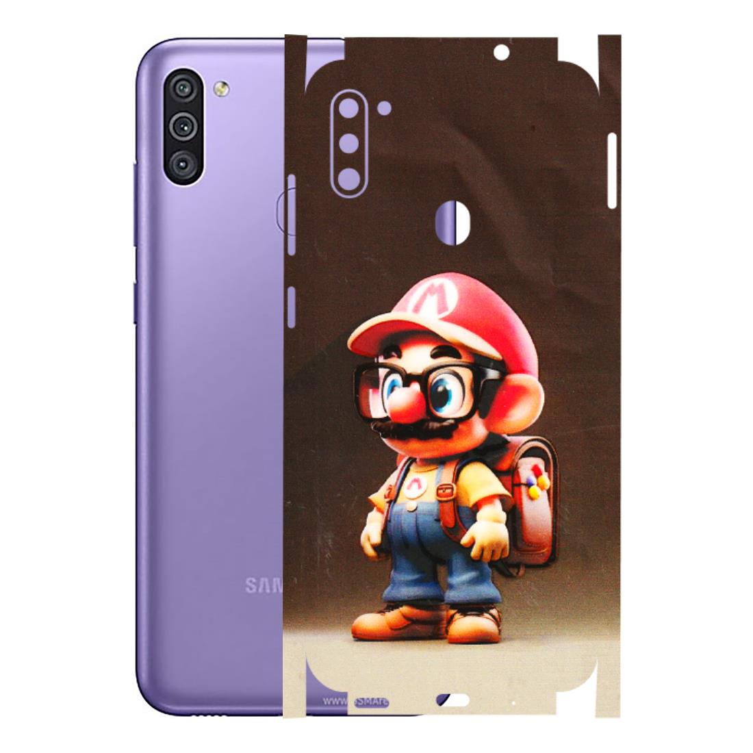 Samsung M/F/Note/Flip and C Phone Skins (All Models) - Little Mario - 3D Embossed Finish (L-119) Samsung Galaxy M11
