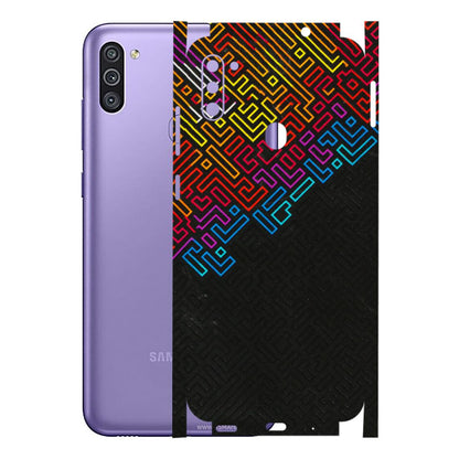 Samsung M/F/Note/Flip and C Phone Skins (All Models) - Dotme Pattern Art - 3D Embossed Finish (L-121) Samsung Galaxy M11