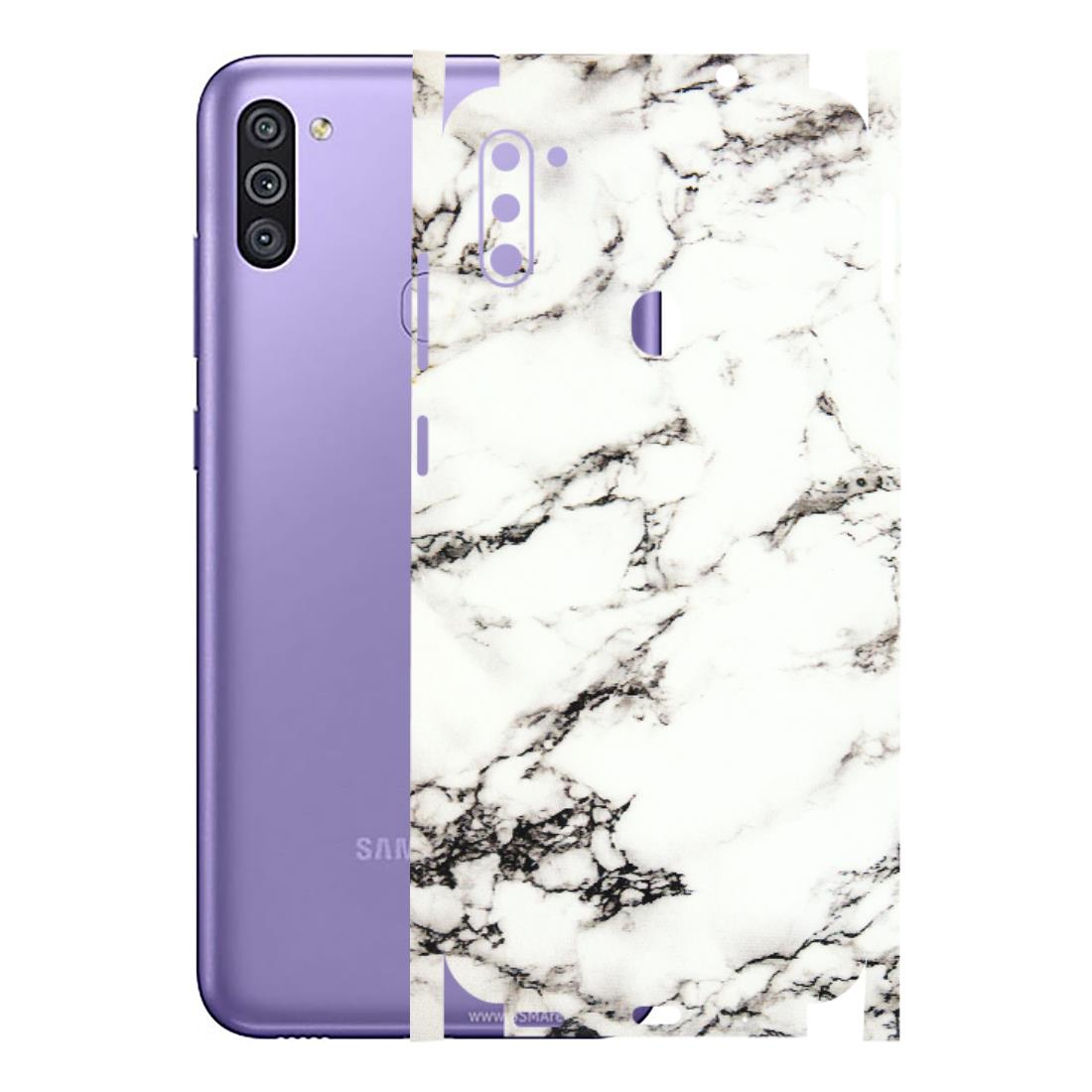 Samsung M/F/Note/Flip and C Phone Skins (All Models) - Black and White Marble Texture - 3D Embossed Finish (L-124) Samsung Galaxy M11