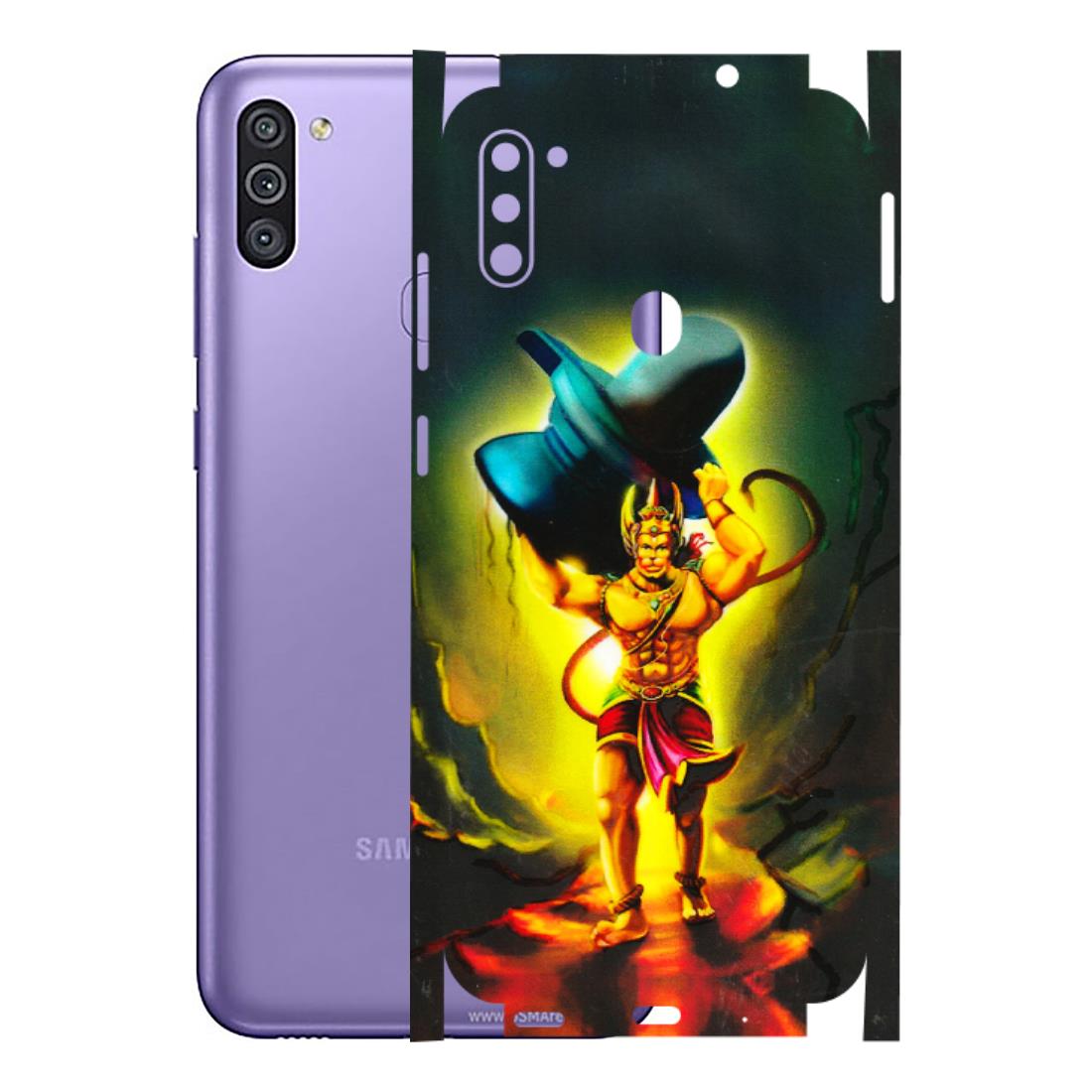 Samsung M/F/Note/Flip and C Phone Skins (All Models) - Hanuman Ji - 3D Embossed Finish (L-128) Samsung Galaxy M11