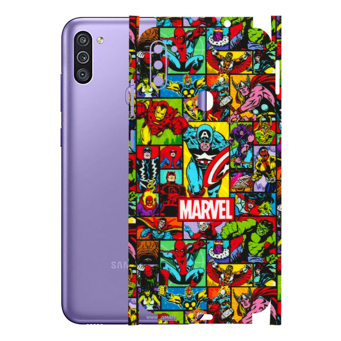 Samsung M/F/Note/Flip and C Phone Skins (All Models) - MARVELOUS Comic Characters - 3D Embossed Finish (L-129) Samsung Galaxy M11
