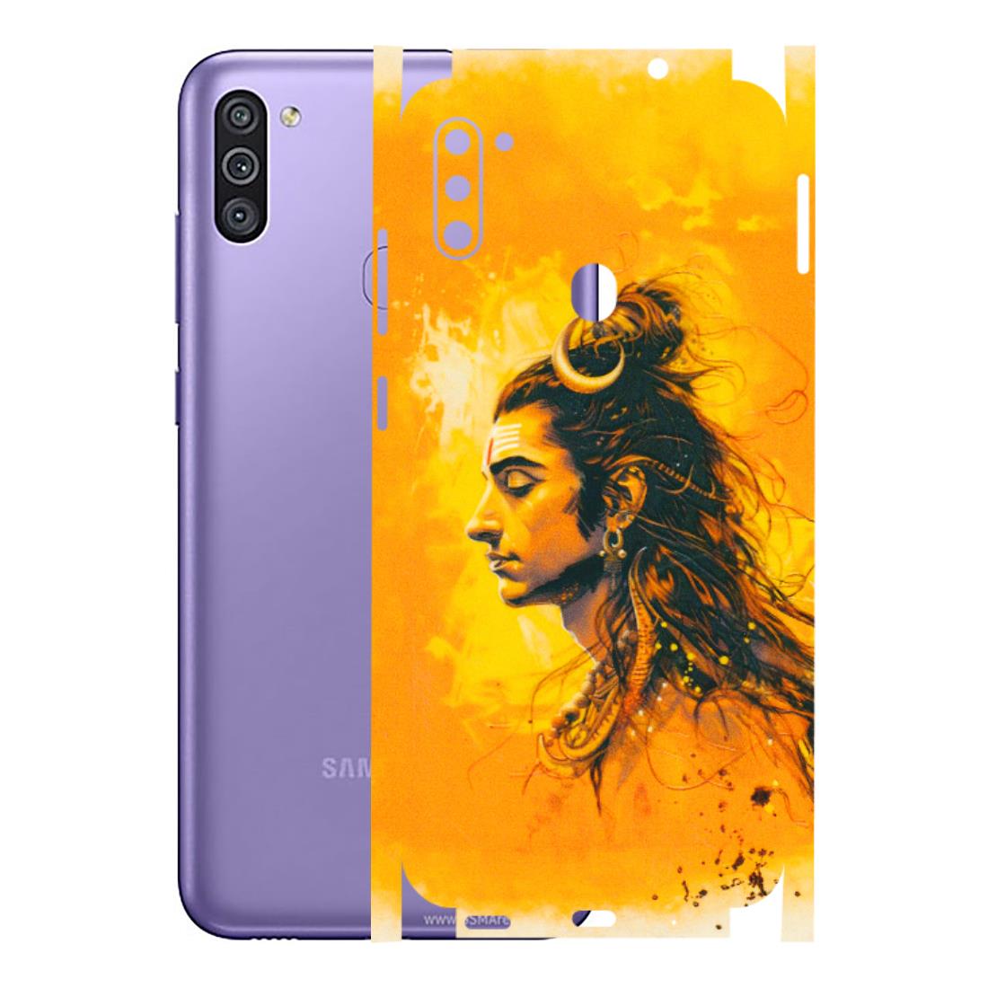 Samsung M/F/Note/Flip and C Phone Skins (All Models) - Shiv Shakti - 3D Embossed Finish (L-14) Samsung Galaxy M11