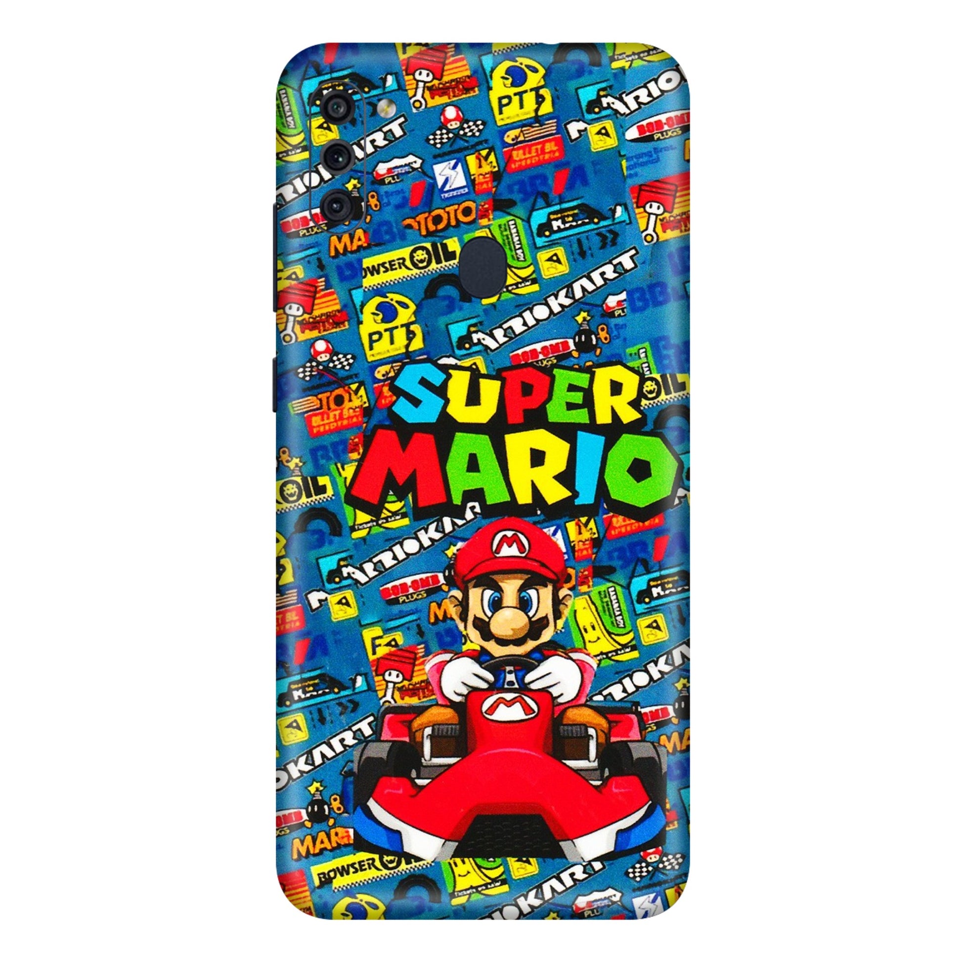 Samsung M/F/Note/Flip and C Phone Skins (All Models) - Super Mario Kart - 3D Embossed Finish (L-140) Samsung Galaxy M11