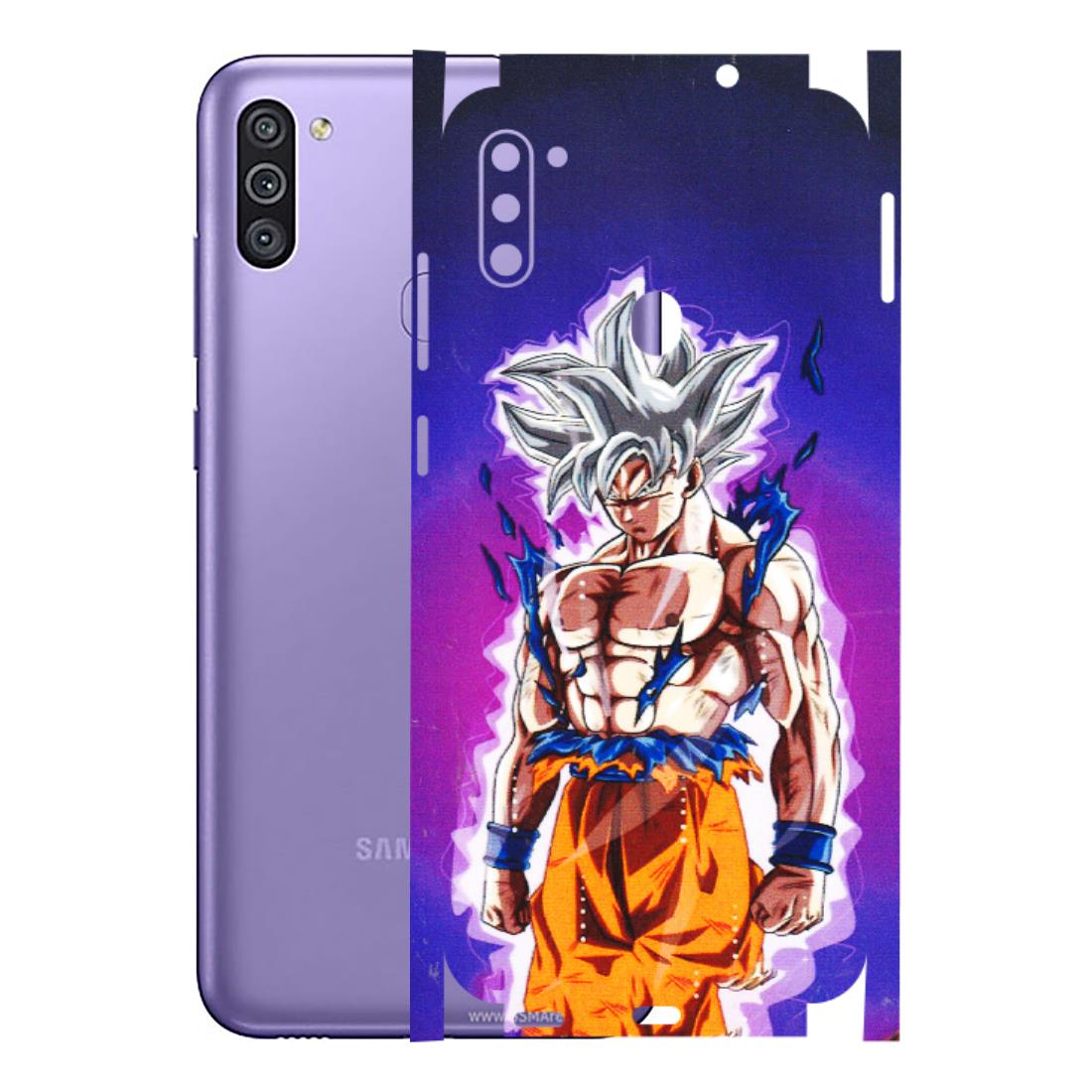 Samsung M/F/Note/Flip and C Phone Skins (All Models) - Goku Purple Anime - 3D Embossed Finish (L-147) Samsung Galaxy M11