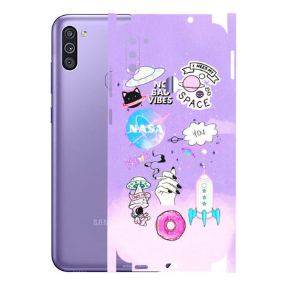 Samsung M/F/Note/Flip and C Phone Skins (All Models) - I Need My Nasa Skin - 3D Embossed Finish (L-149) Samsung Galaxy M11