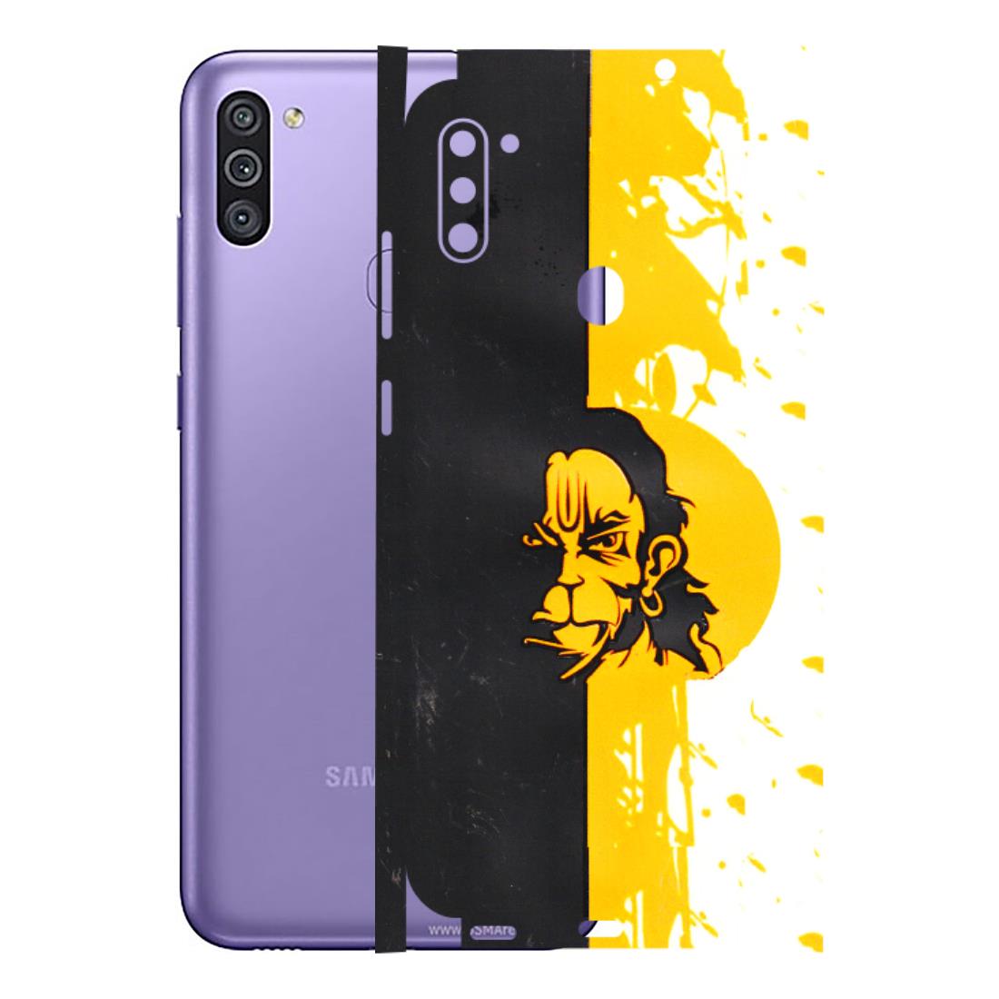 Samsung M/F/Note/Flip and C Phone Skins (All Models) - Bajrangbali - 3D Embossed Finish (L-151) Samsung Galaxy M11