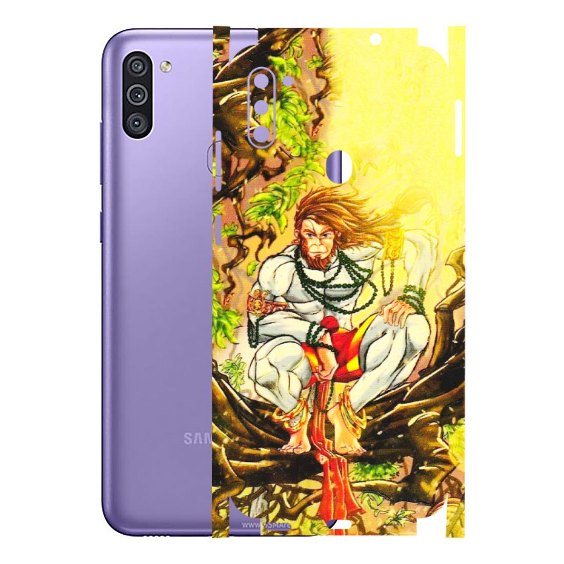 Samsung M/F/Note/Flip and C Phone Skins (All Models) - Lord Hanuman - 3D Embossed Finish (L-152) Samsung Galaxy M11