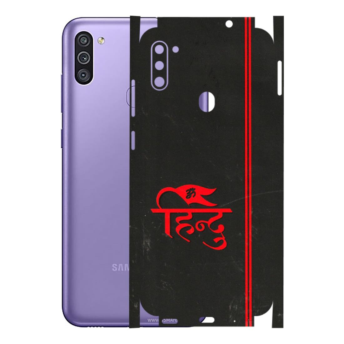 Samsung M/F/Note/Flip and C Phone Skins (All Models) - Hindu Black - 3D Embossed Finish (L-153) Samsung Galaxy M11