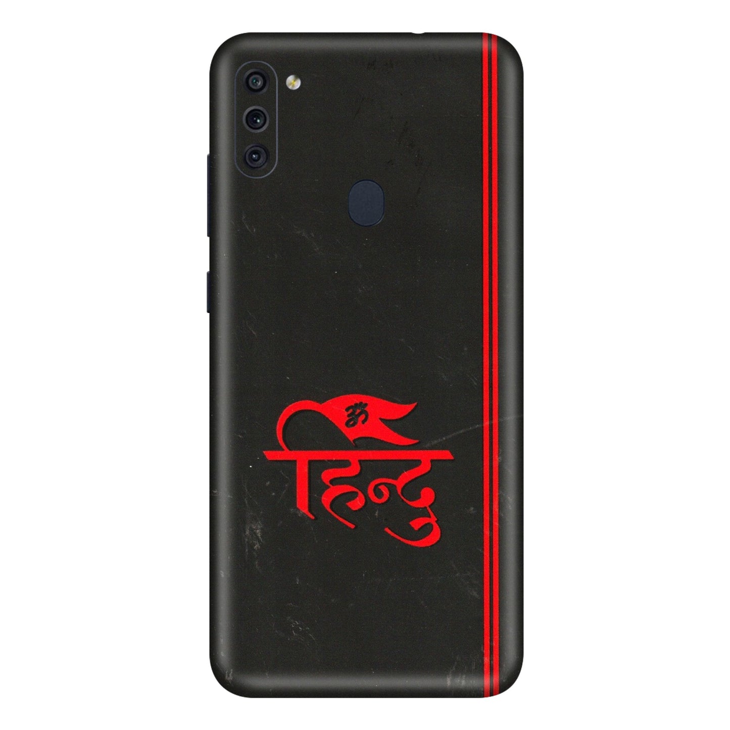 Samsung M/F/Note/Flip and C Phone Skins (All Models) - Hindu Black - 3D Embossed Finish (L-153) Samsung Galaxy M11