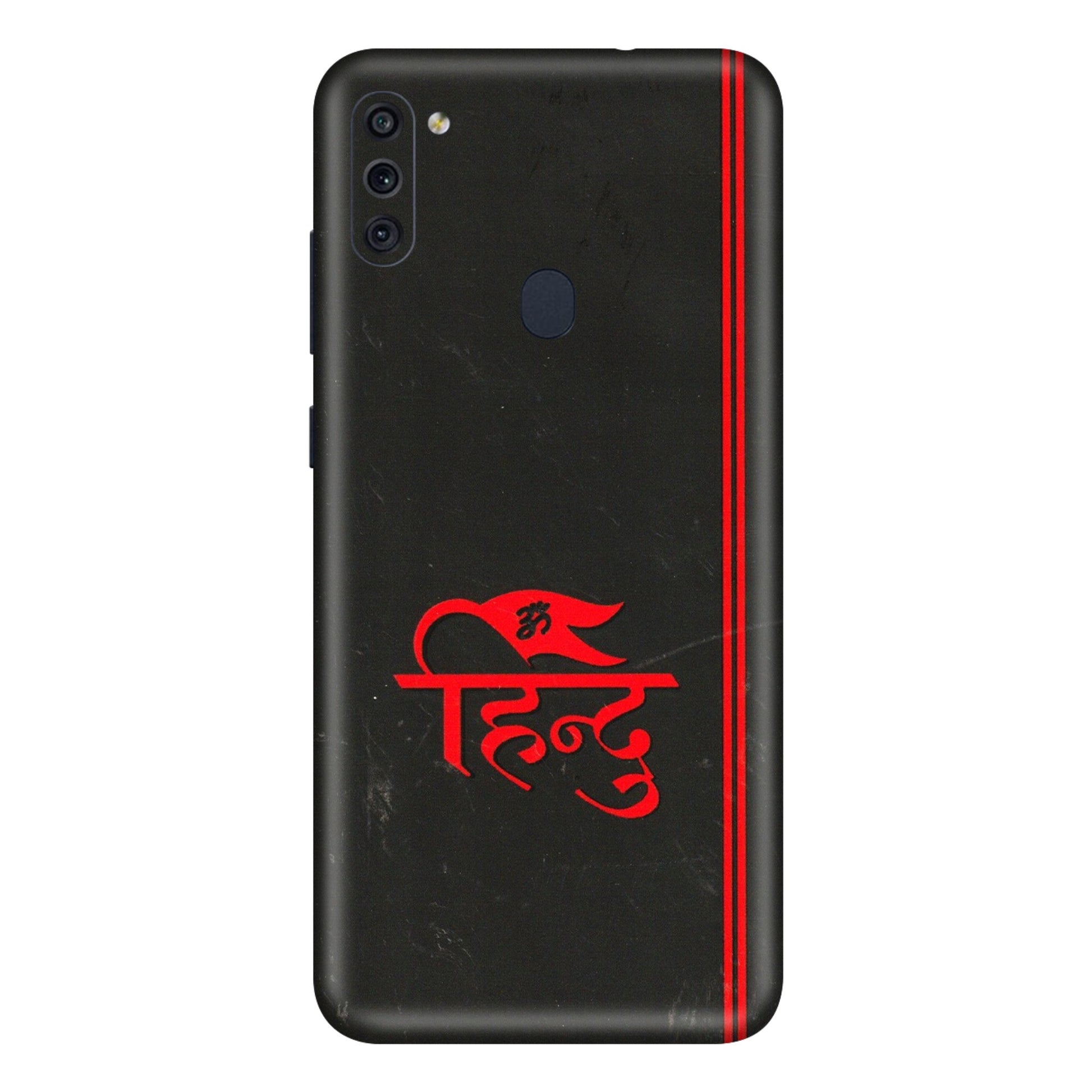 Samsung M/F/Note/Flip and C Phone Skins (All Models) - Hindu Black - 3D Embossed Finish (L-153) Samsung Galaxy M11