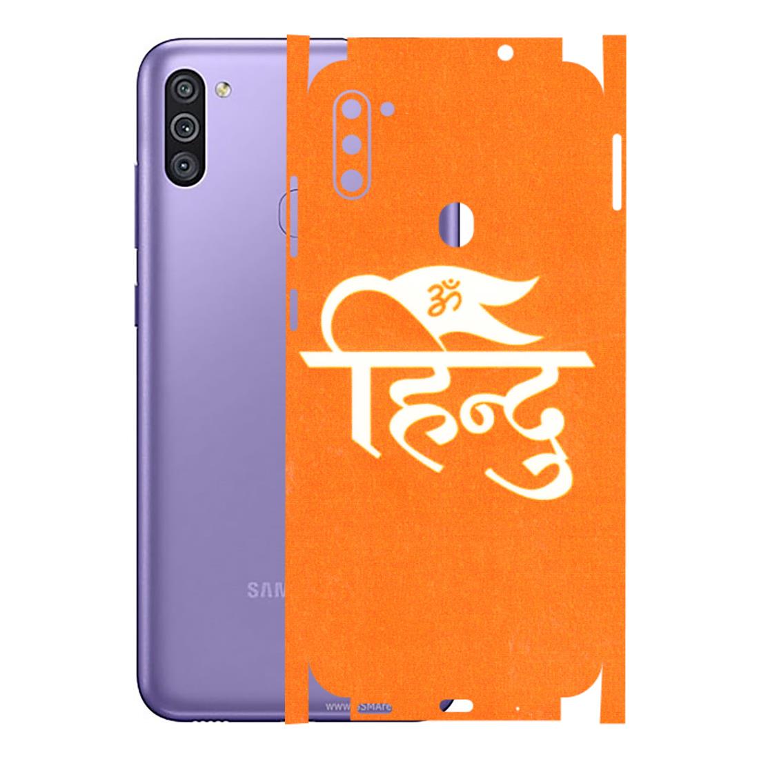 Samsung M/F/Note/Flip and C Phone Skins (All Models) - Hindu Kesari - 3D Embossed Finish (L-154) Samsung Galaxy M11