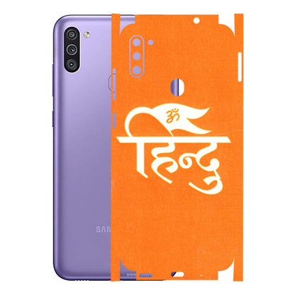 Samsung M/F/Note/Flip and C Phone Skins (All Models) - Hindu Kesari - 3D Embossed Finish (L-154) Samsung Galaxy M11