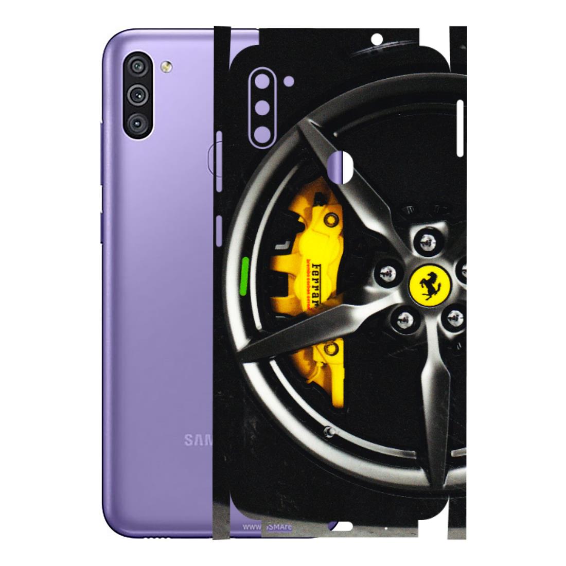 Samsung M/F/Note/Flip and C Phone Skins (All Models) - Ferrari Wheel Alloy - 3D Embossed Finish (L-173) Samsung Galaxy M11