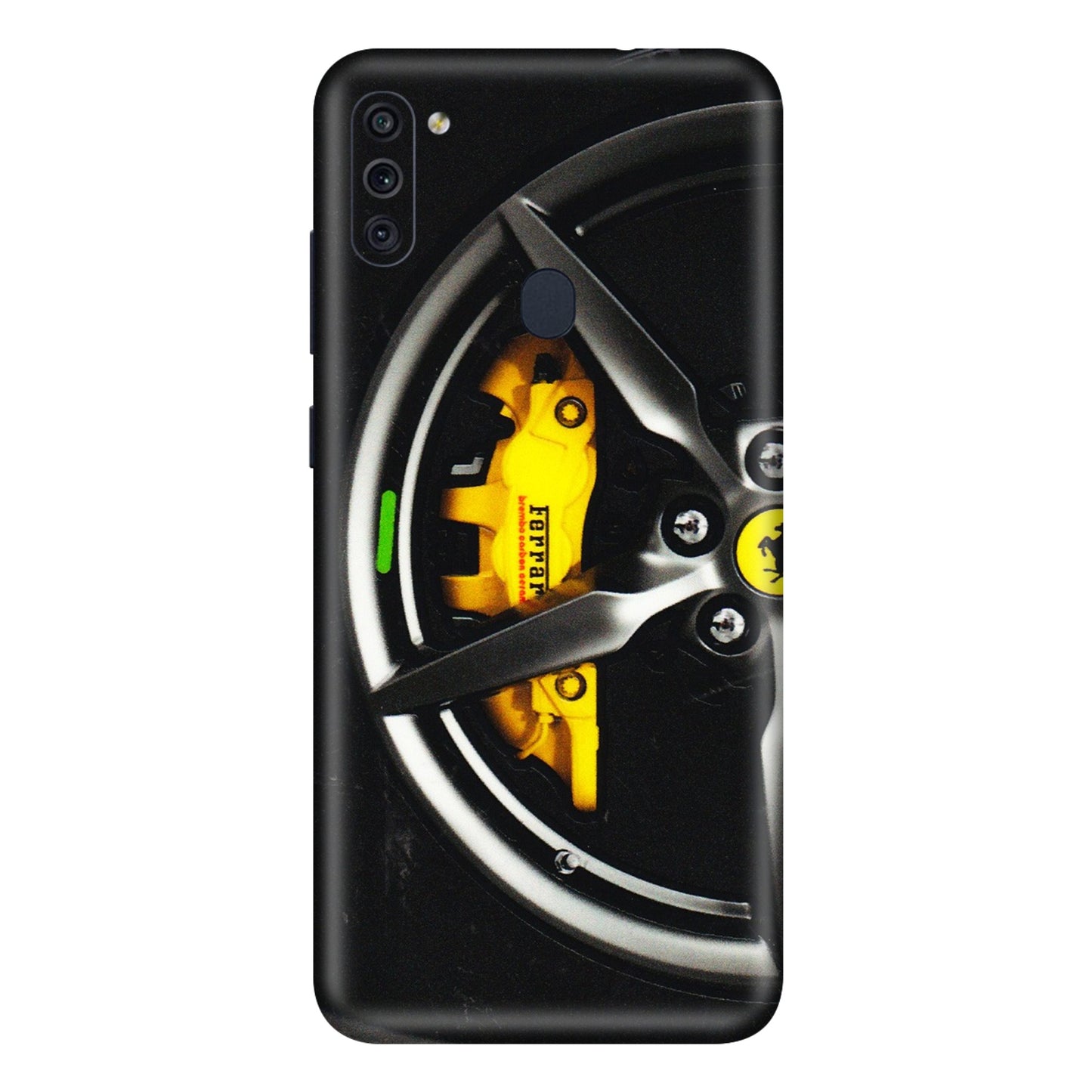 Samsung M/F/Note/Flip and C Phone Skins (All Models) - Ferrari Wheel Alloy - 3D Embossed Finish (L-173) Samsung Galaxy M11