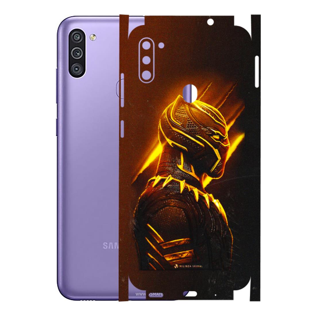Samsung M/F/Note/Flip and C Phone Skins (All Models) - Gold Black Panther - 3D Embossed Finish (L-181) Samsung Galaxy M11