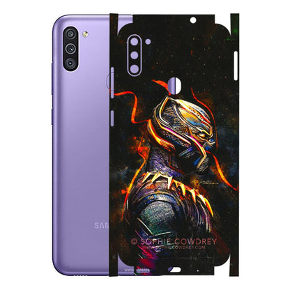 Samsung M/F/Note/Flip and C Phone Skins (All Models) - Black Panther - 3D Embossed Finish (L-190) Samsung Galaxy M11