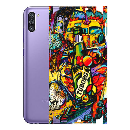 Samsung M/F/Note/Flip and C Phone Skins (All Models) - Cool Beer Bottle - 3D Embossed Finish (L-193) Samsung Galaxy M11